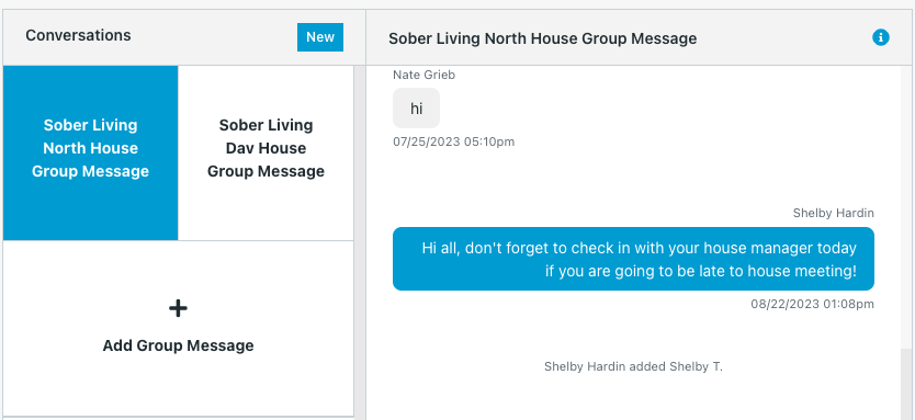 Chat with residents quickly and securely